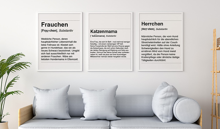 DIY: Frauchen, Herrchen & Katzenmama Bilder