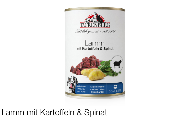 Lamm mit Kartoffeln und Spinat