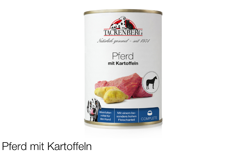 Pferd mit Kartoffeln