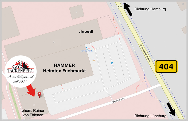 TACKENBERG Ladengeschäft in den neuen Räumlichkeiten in Bardowick