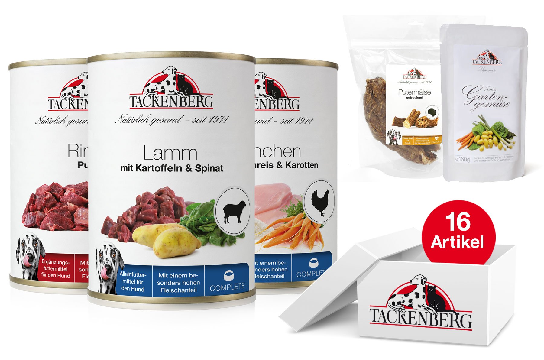Produkt Bild Dosen Menü für Hunde mit Lammfleisch