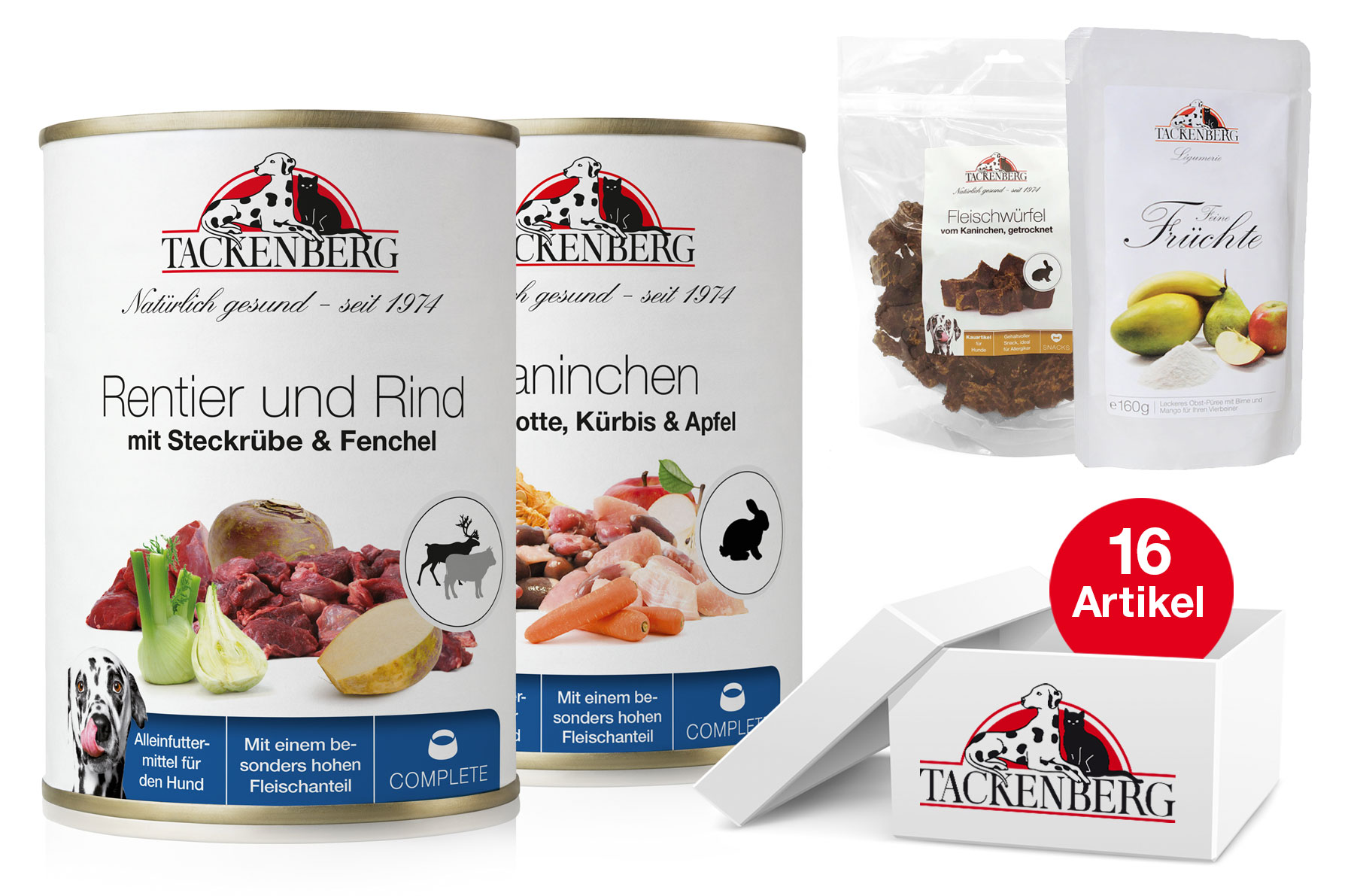 Produkt Bild Dosen Menü für Hunde mit Rentierfleisch