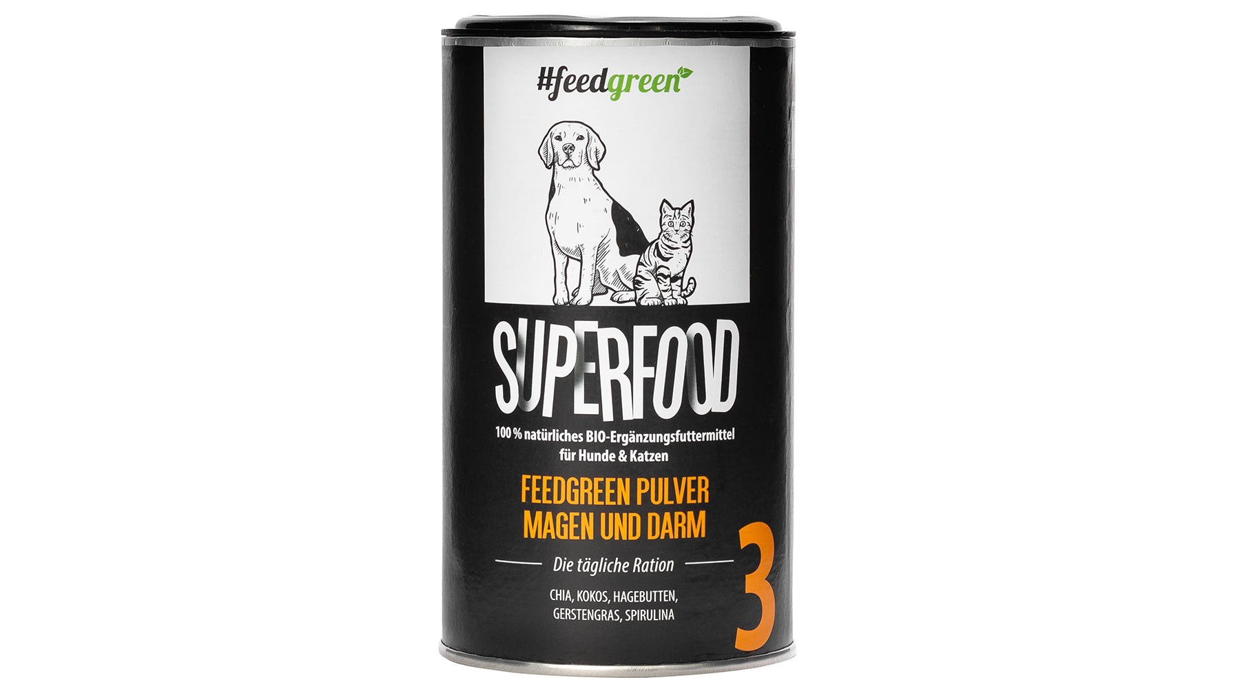 Produkt Bild Feedgreen Superfood Pulver Magen & Darm