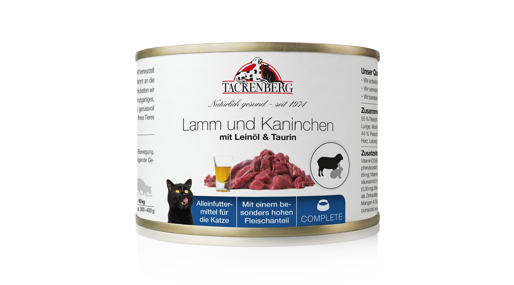 Produkt Bild Lamm und Kaninchen mit Lachsöl & Taurin