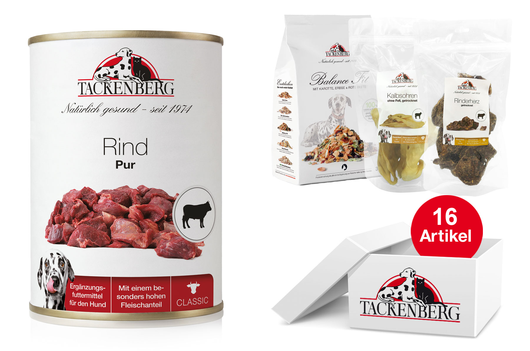 Produkt Bild Dosen Menü für Hunde mit Rindfleisch