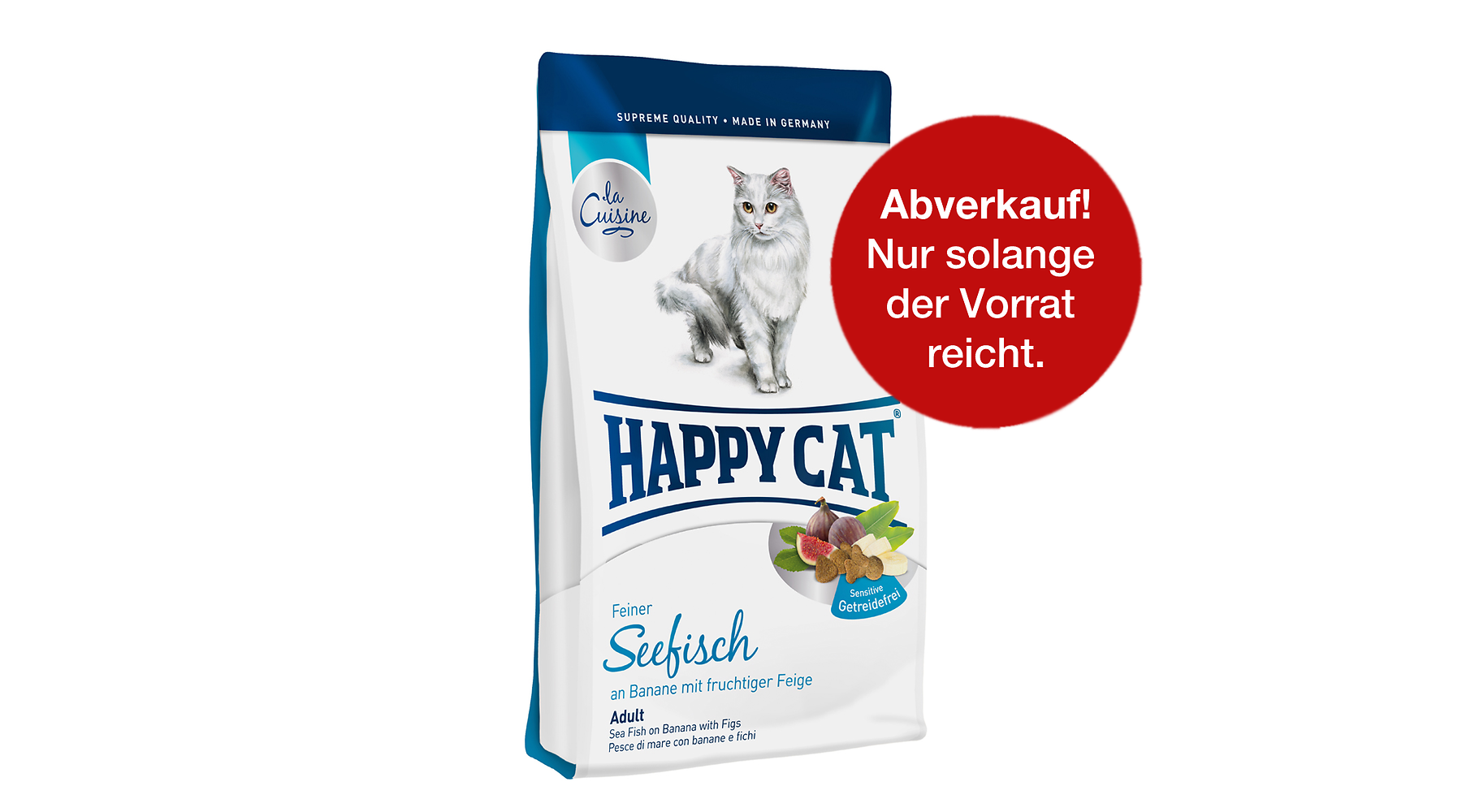Happy Cat Trockenfutter mit Seefisch für Katzen kaufen| TACKENBERG seit ... - Trockenfutter Happy Cat Lacuisine Seefisch Abverkauf