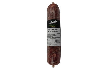 Barf-Kost, Seniorenmenü mit Rindfleisch