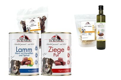 Lamm Nassfutter Probierpaket für Hunde