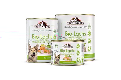 Dose, BIO Lachs mit Reis & Fenchel, 24 x 400 g