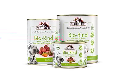 Dose, BIO Rind mit Karotte & Hagebutte, 24 x 400 g
