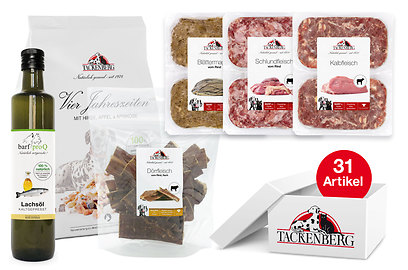 Barf Menü für Welpen mit Kalbfleisch