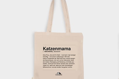 Jutebeutel Katzenmama