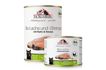 Bio-Lachs mit Huhn & Kresse