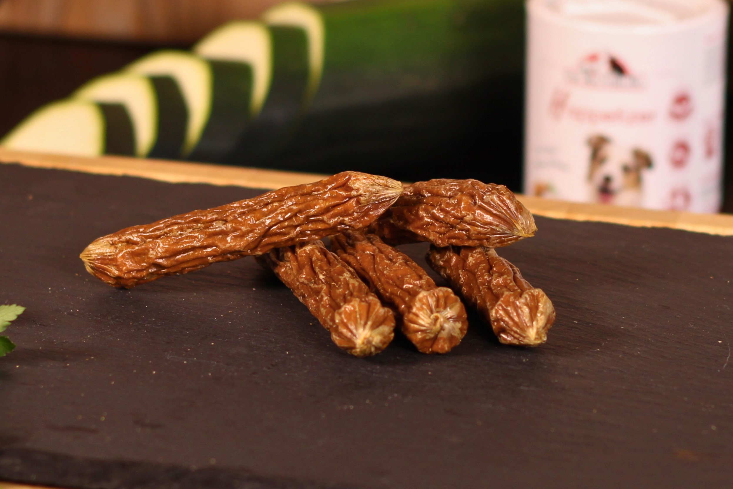 Straußenwürstchen, getrocknet