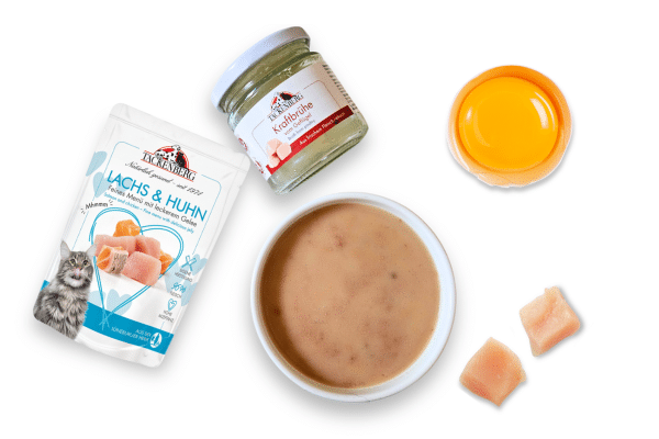 Zutaten f&uuml;r einen selbstgemachten Katzendrink